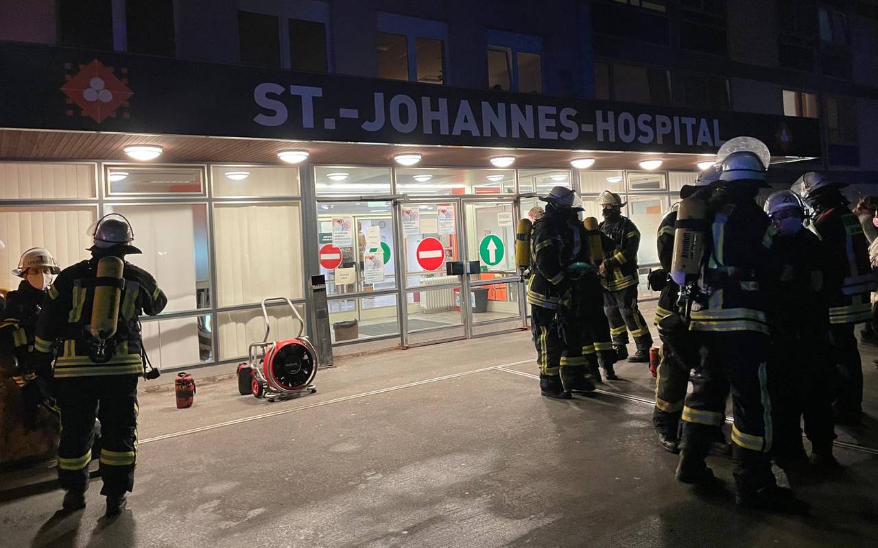 Brand im Johannes-Hospital