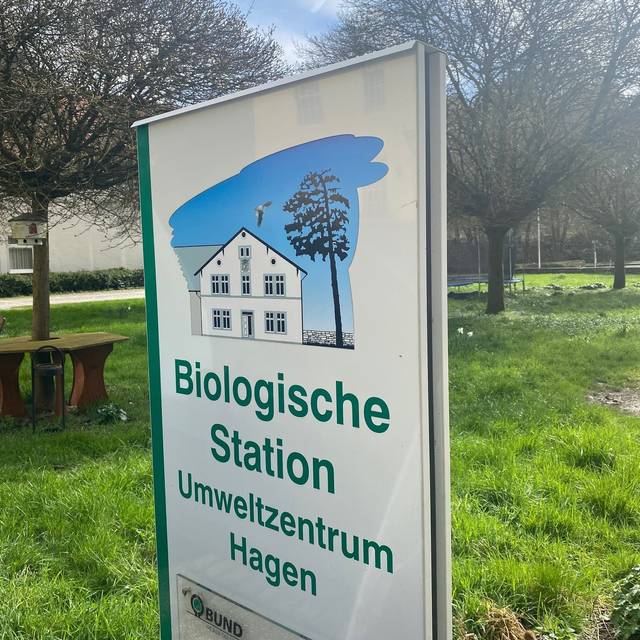 Schild der Biologische Station in Hagen