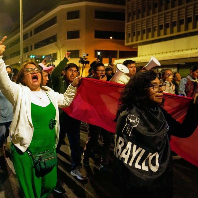 Regierungskritische Demonstrantion in Peru