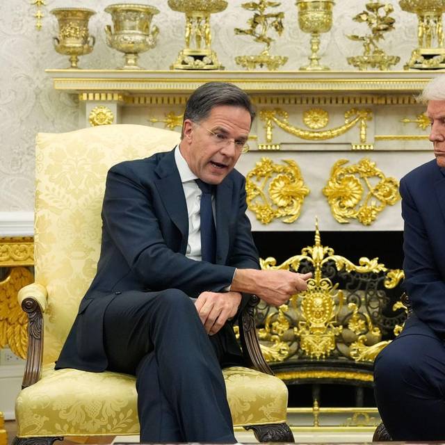 Nato-Generalsekretär Rutte und US-Präsident Trump