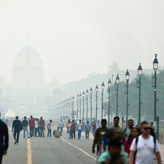 Smog in Neu Delhi