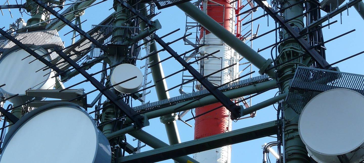Wartungsarbeiten an Sendeanlage