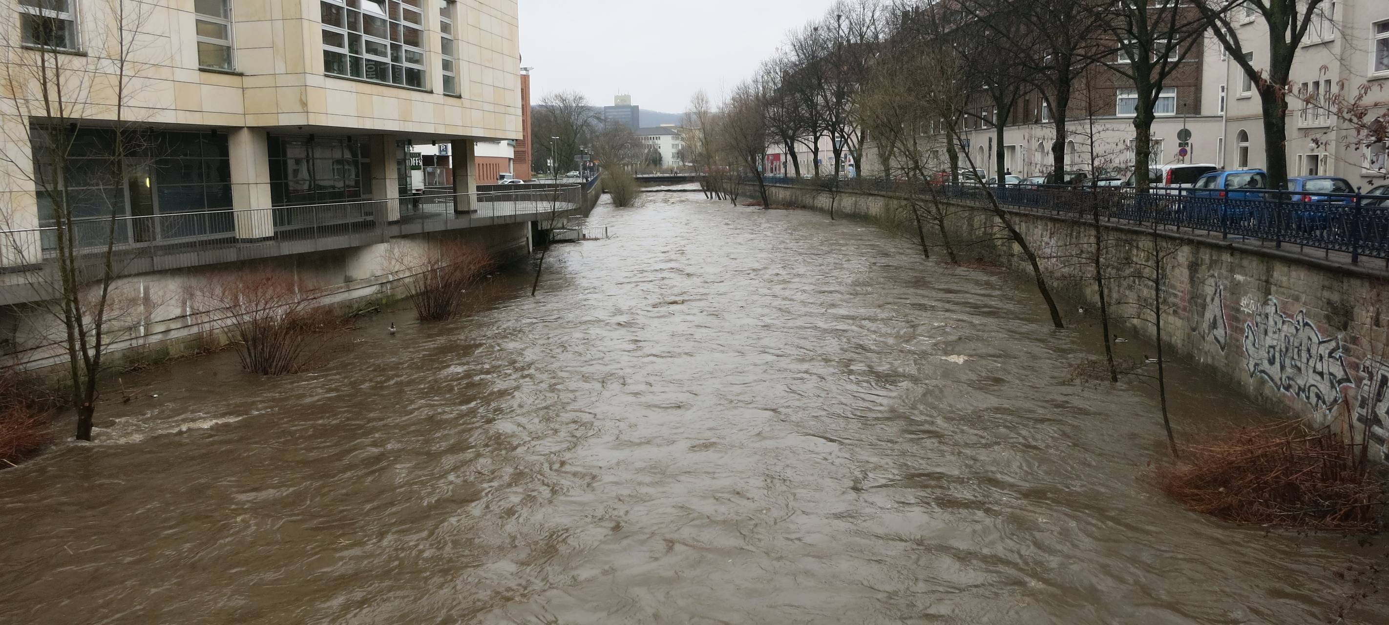 Dauerregen: Pegel an Volme nur leicht erhöht
