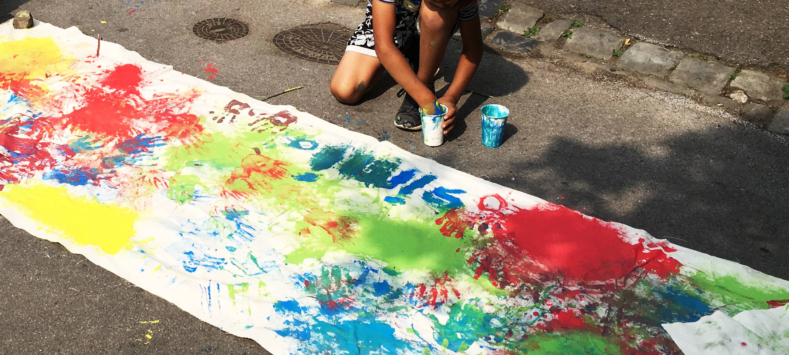 Kunst vor Ort mit offener Tür