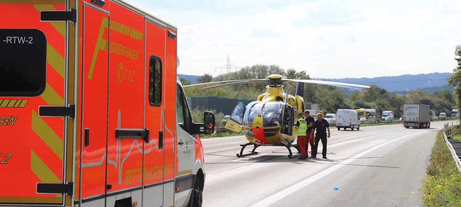 Schwerer Unfall auf Autobahn 1