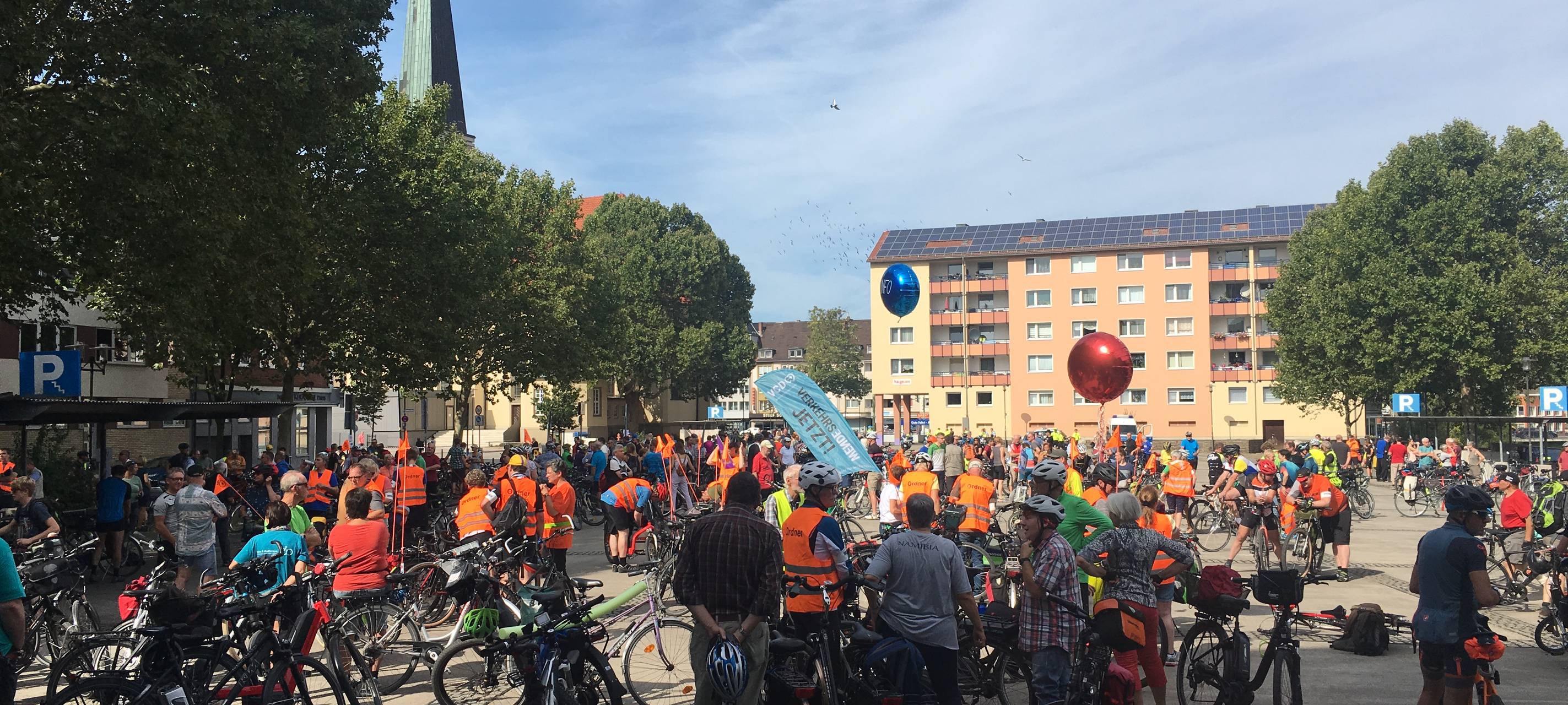 Demo für mehr Rad im Verkehr