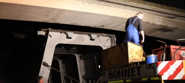 Schwertransport am Wochenende