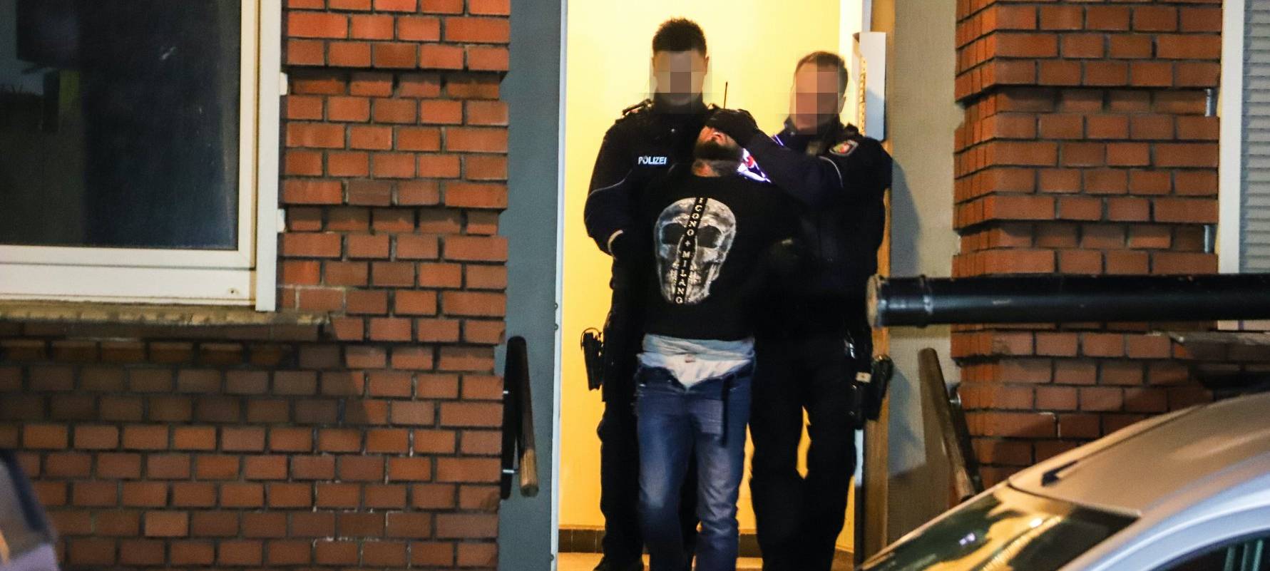 Drohung und Festnahme