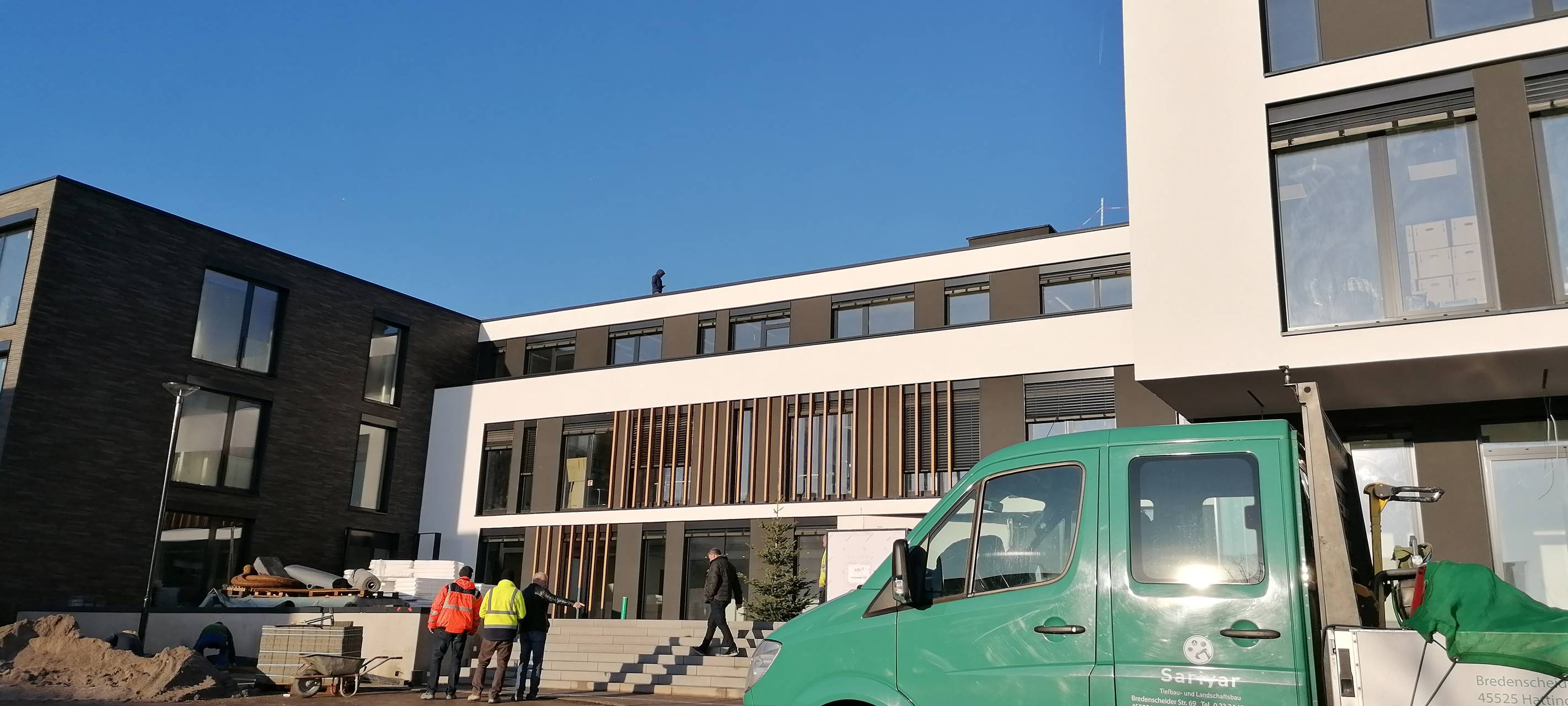 Neues Gebäude an der Feithstraße fast fertig