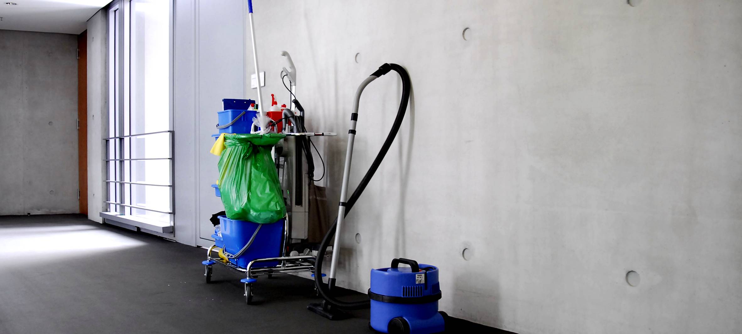 Zufriedene Reinigungskräfte