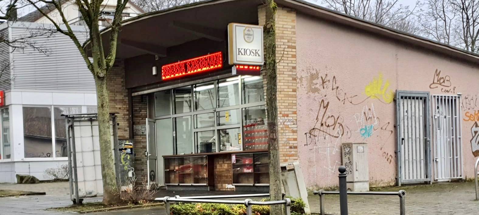 Licht im Marktkiosk in Vorhalle