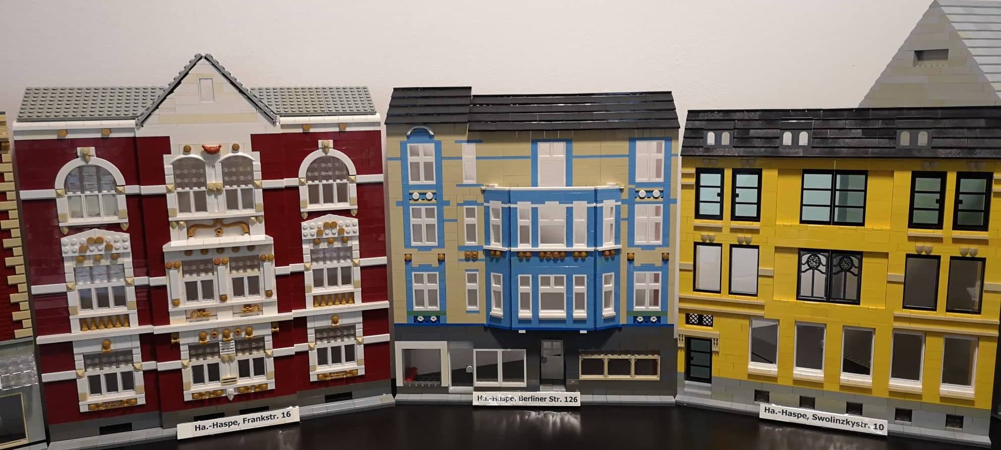 Haspe aus Legosteinen