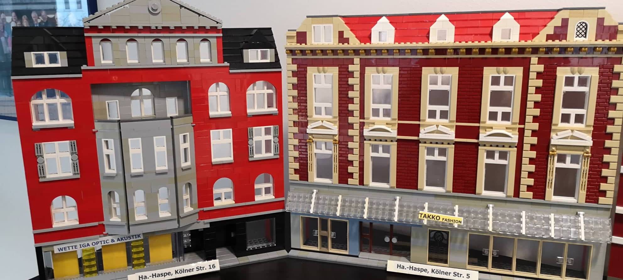 Haspe aus Legosteinen