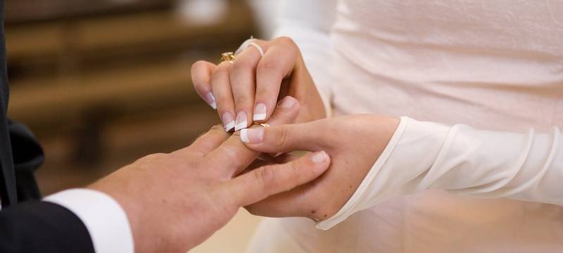 Trauung im engen Kreis