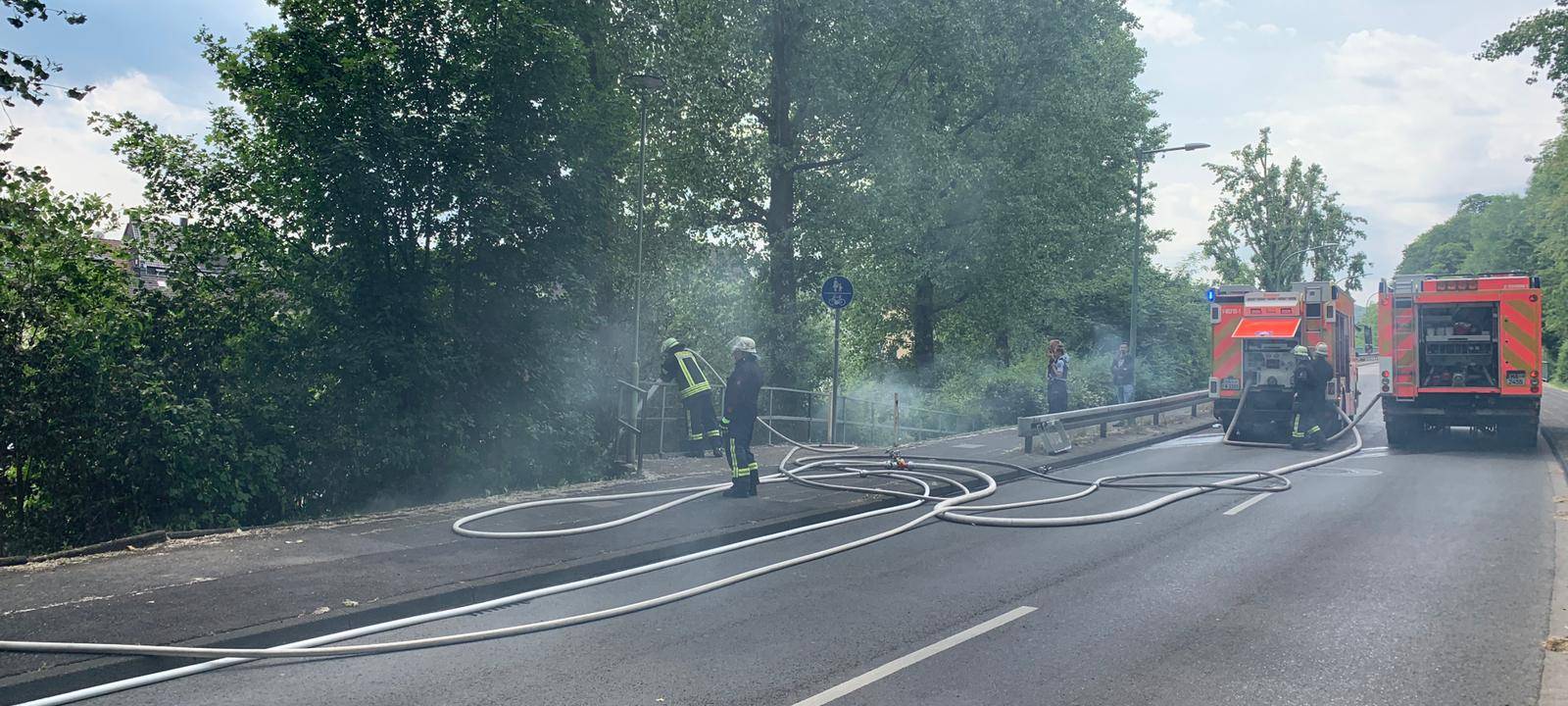 Update: Böschungsbrand