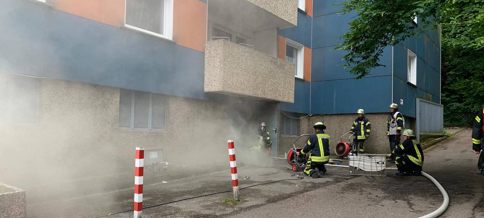 Feuerwehreinsatz in der Hochstraße