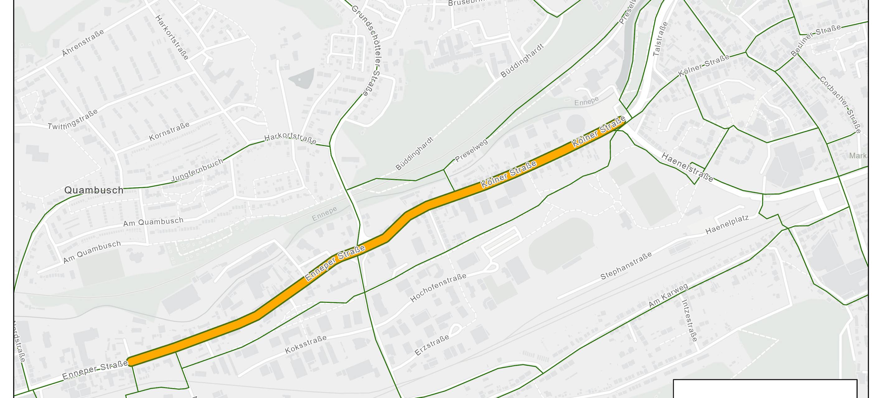 Erster Popupradweg in Hagen?