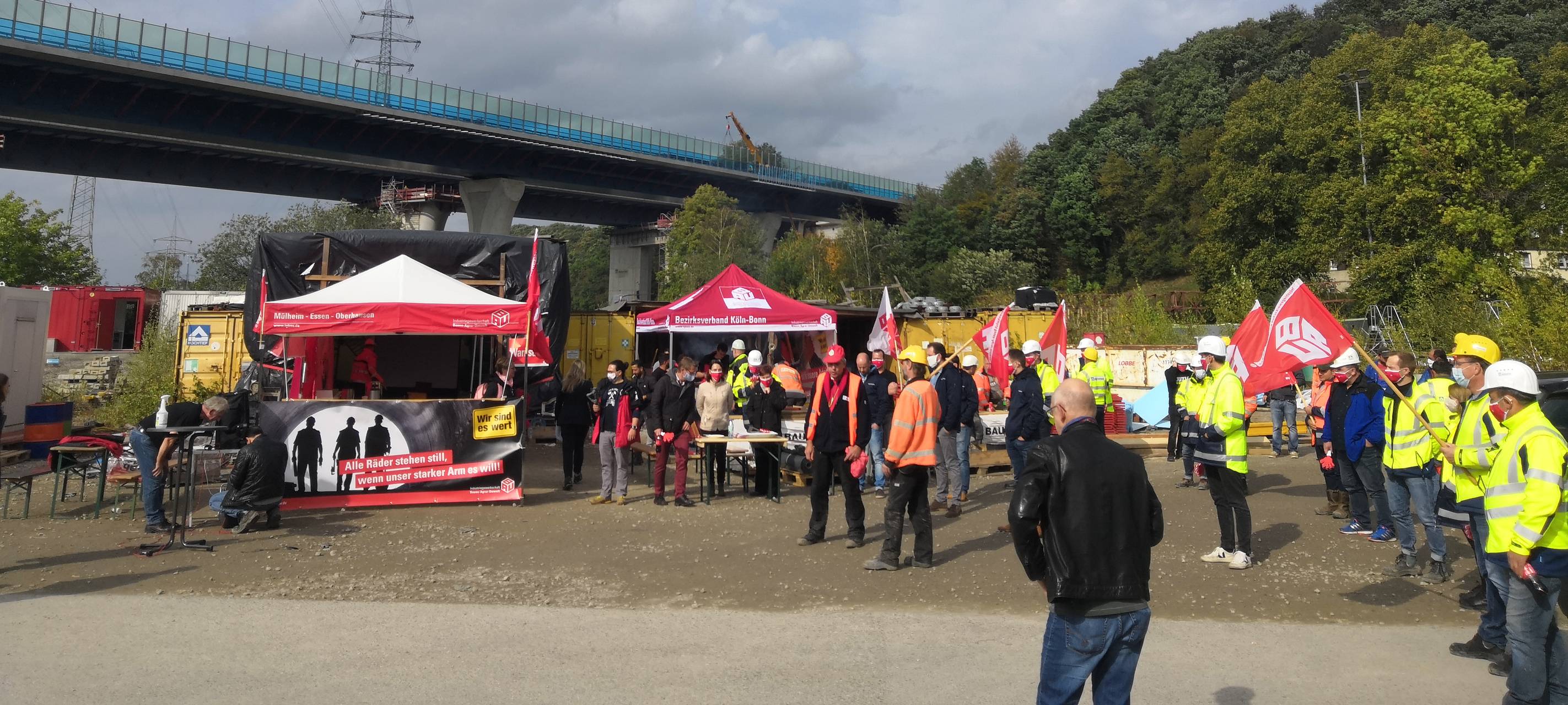 Bauarbeiter streiken