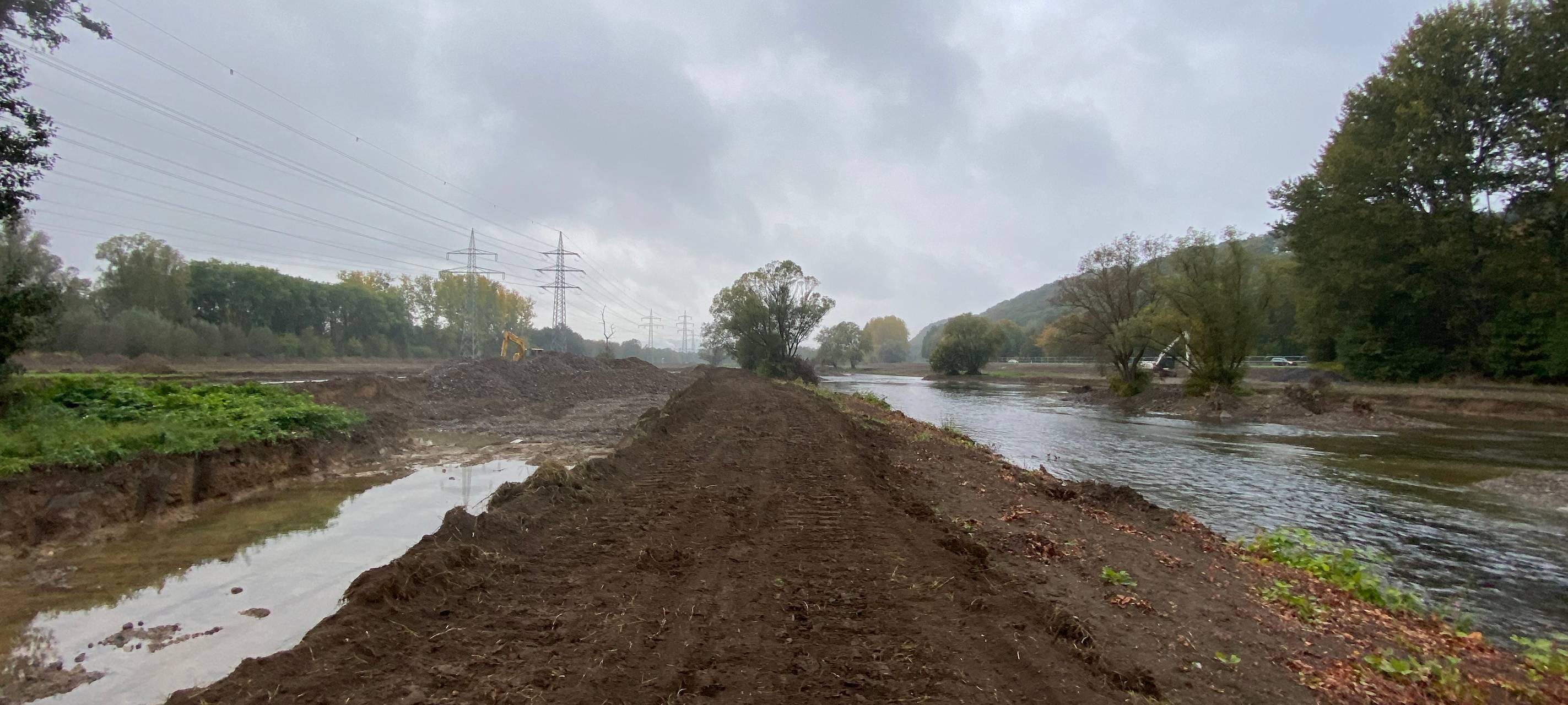 Arbeiten an der Lenne