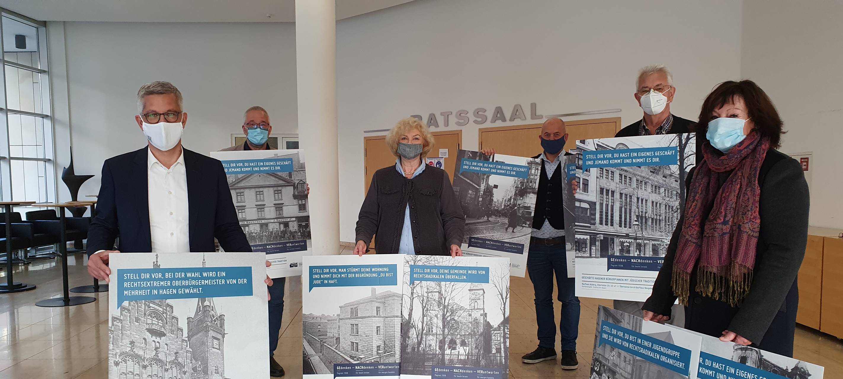 Hagener Schaufenster erinnern an die Novemberpogrome