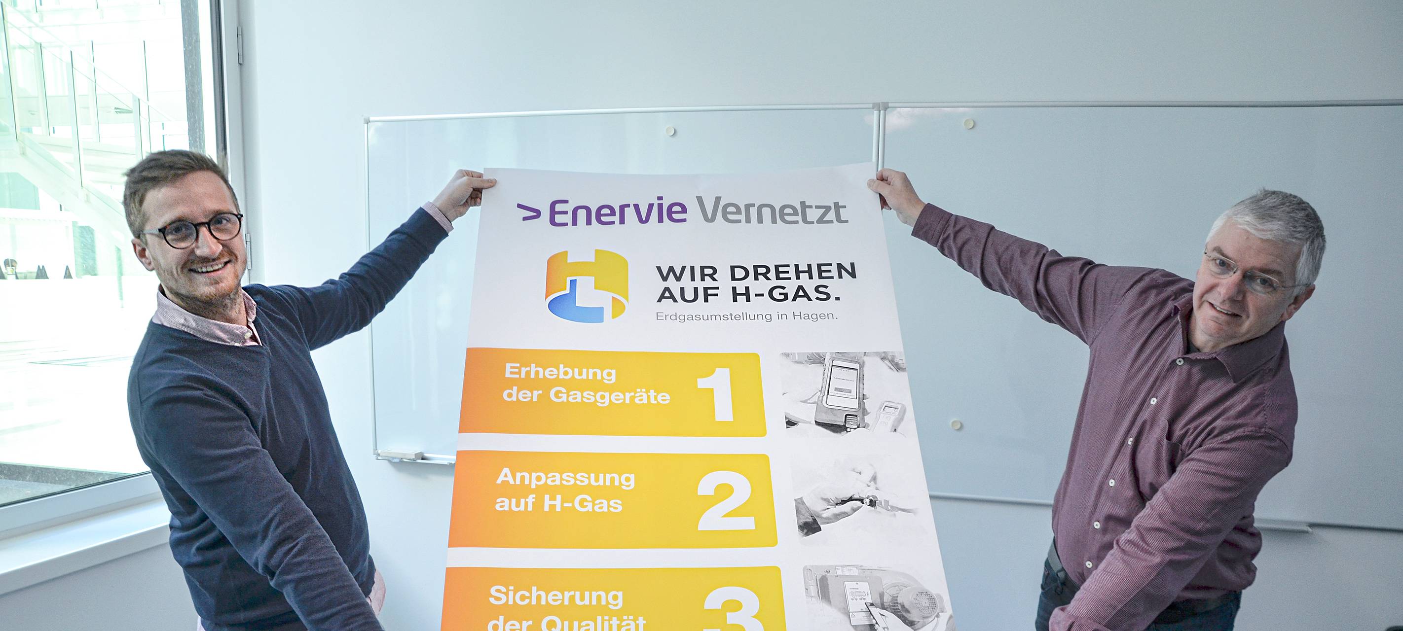 Enervie stellt Erdgas um