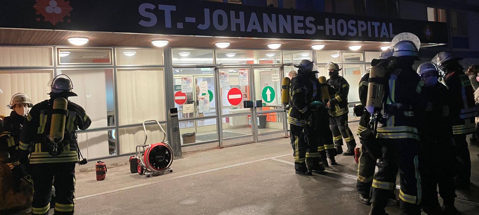 Brand im Johannes-Hospital