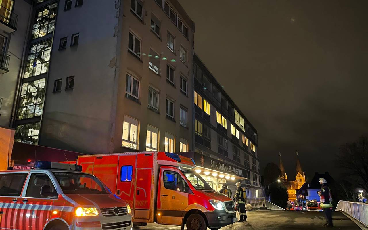 Brand im Johannes-Hospital