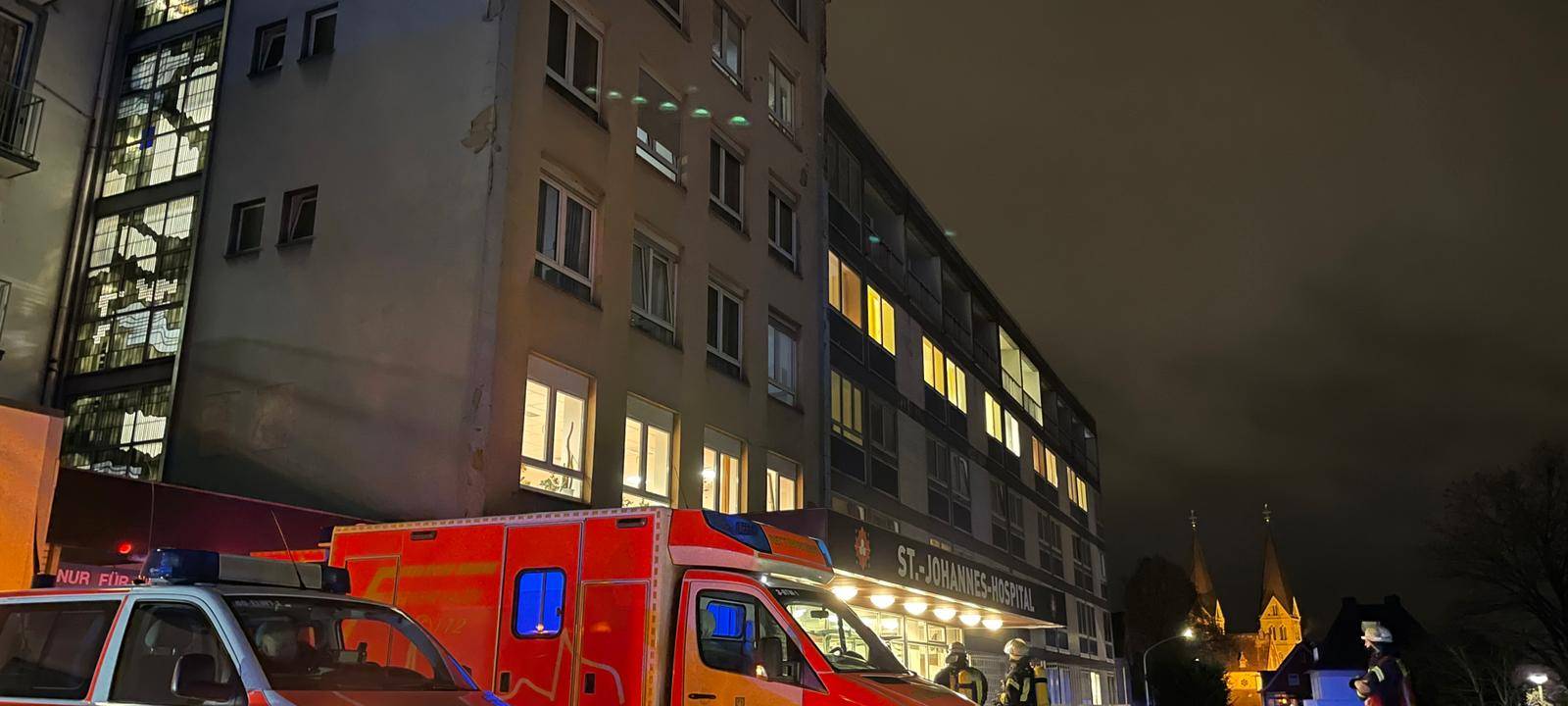 Brand im Johannes-Hospital
