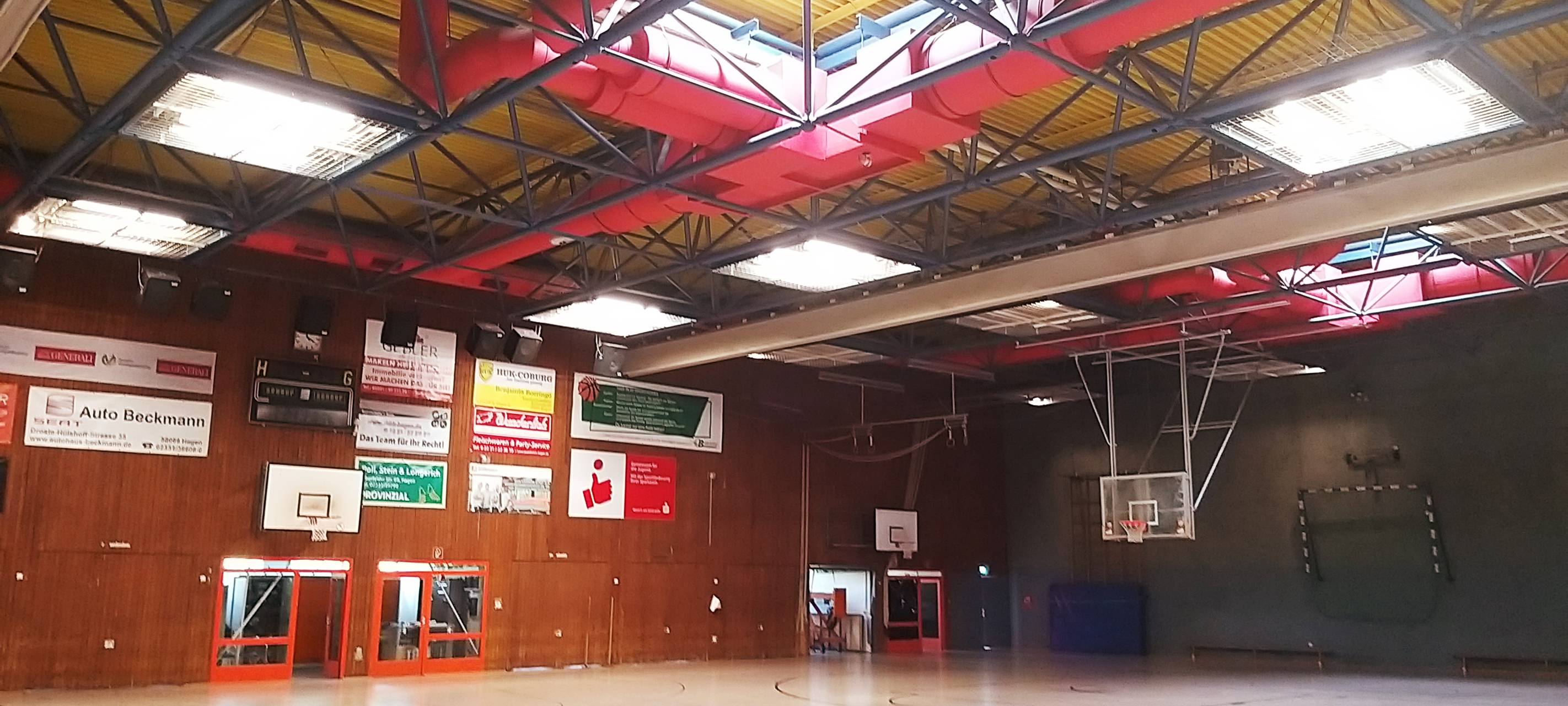 Sporthalle Helfe gesperrt