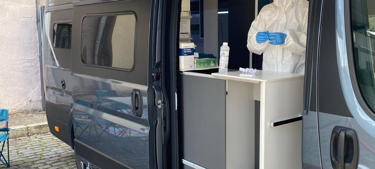 Drive-In und Testmobil