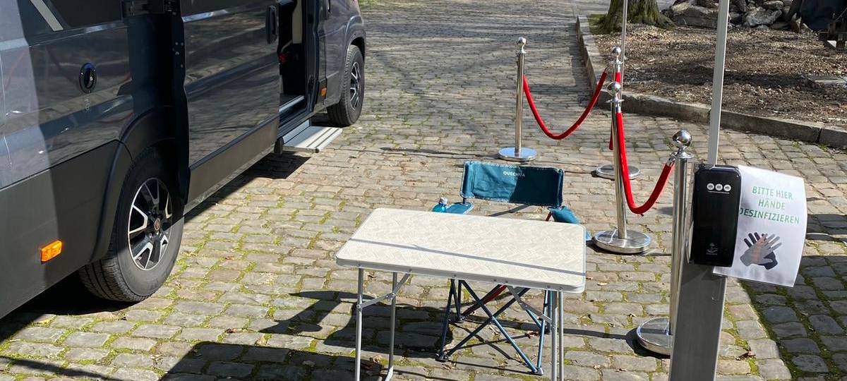 Drive-In und Testmobil