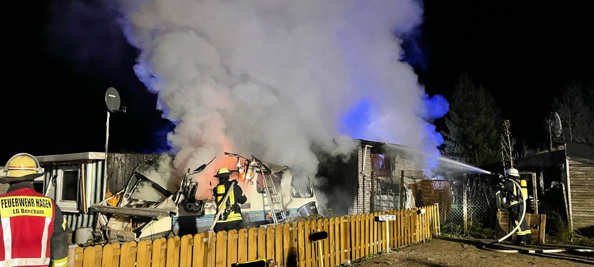 Campingplatz Garenfeld: Feuer