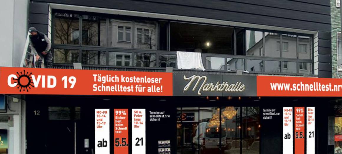 Testcenter in die Innenstadt