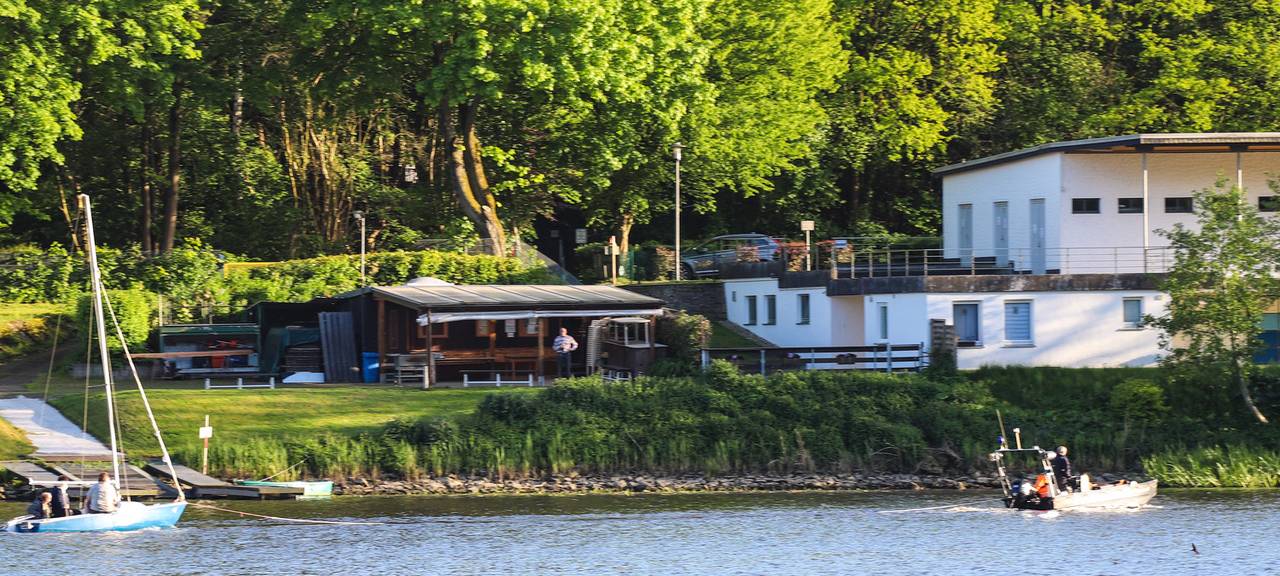 Segler stranden auf Hengsteyseeinsel