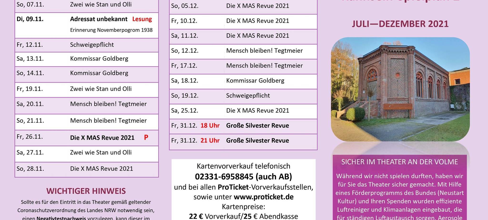 Theater an der Volme vor Neustart