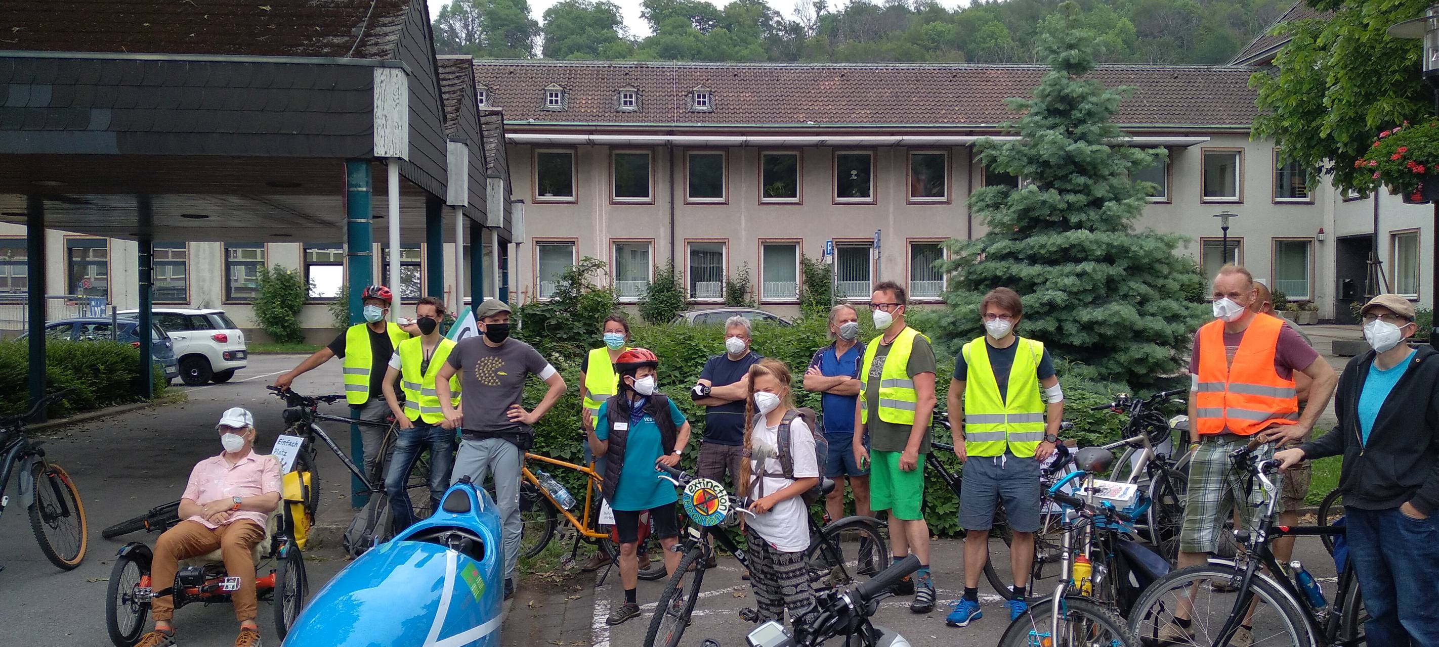 Fahrraddemo durch Hagen