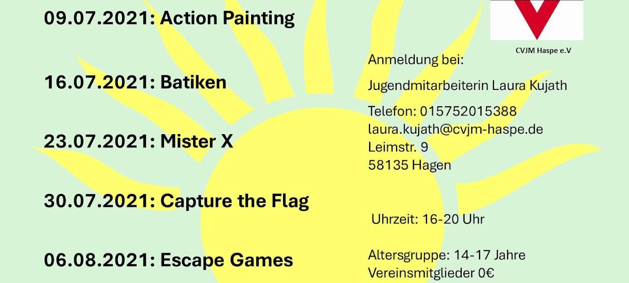 Ferienangebote im CVJM Haspe