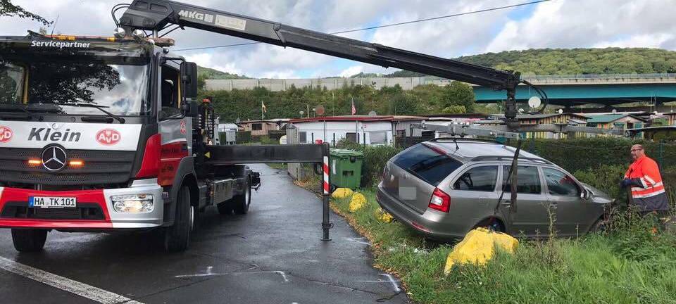 Autokran und Einlagerung