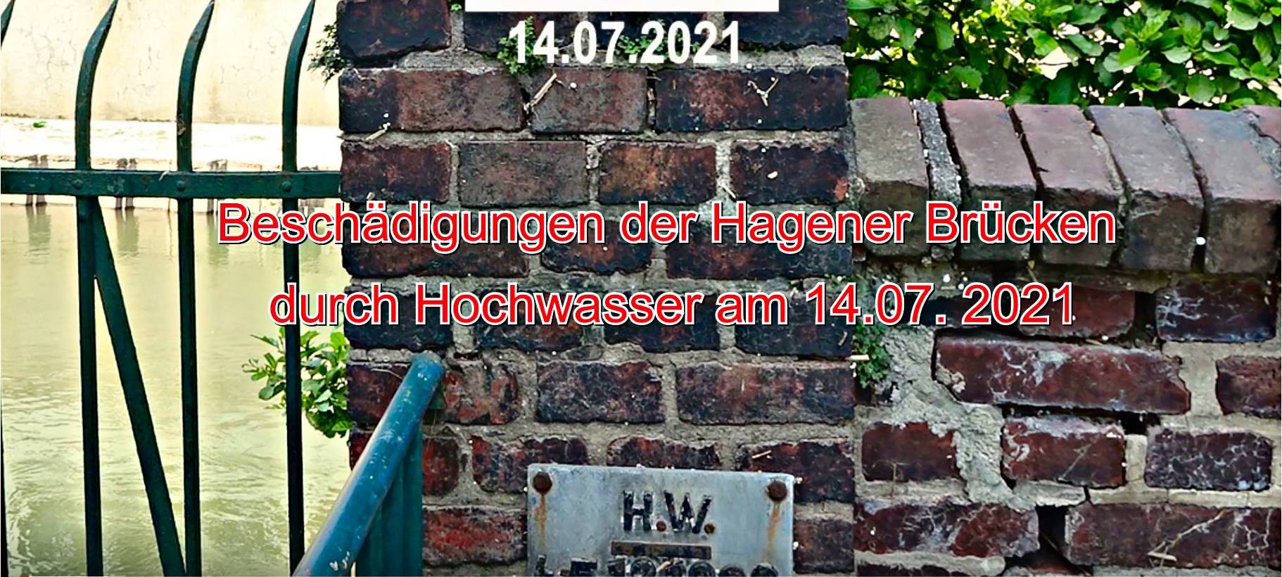 Hagens Brücken nach dem Wasser