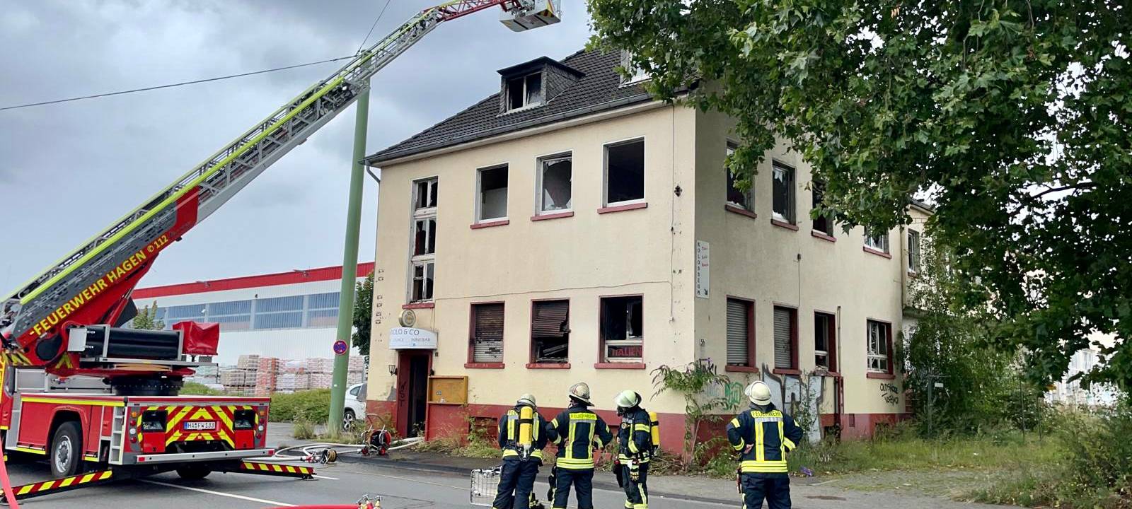 Feuer in der alten Molkerei