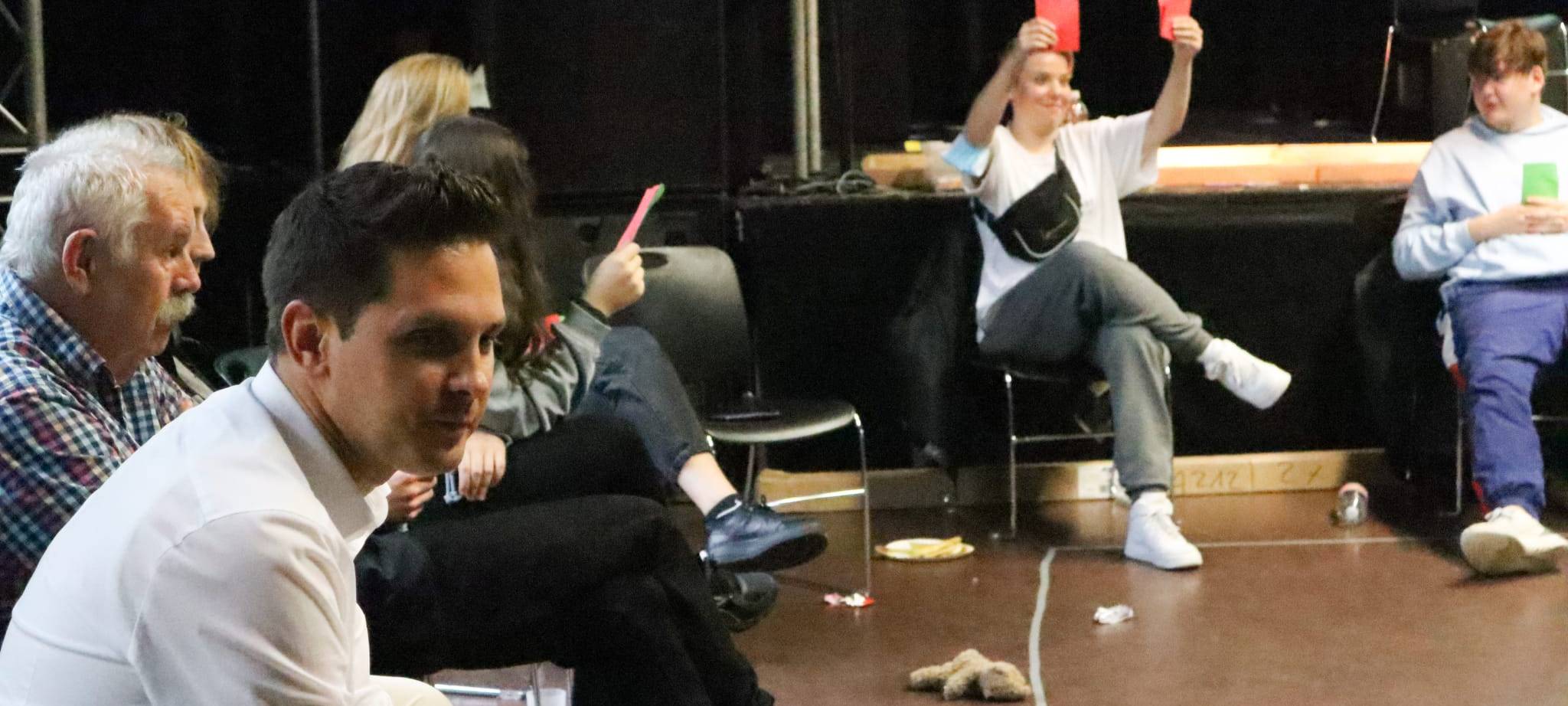 Fragenhagel der Jungen