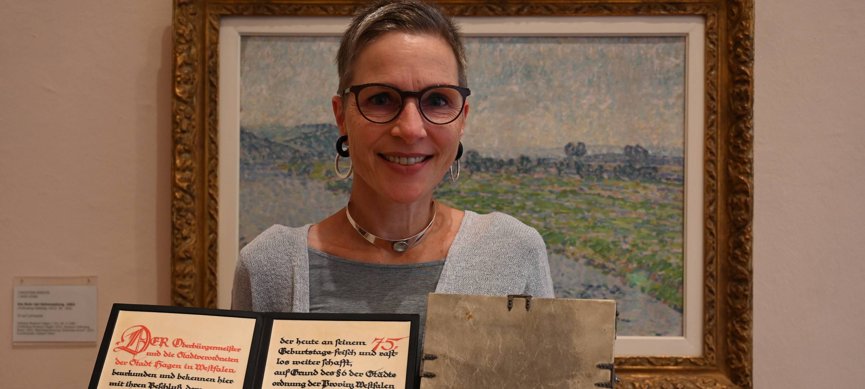 Ehrenbürgerbrief von Christian Rohlfs in Hagen