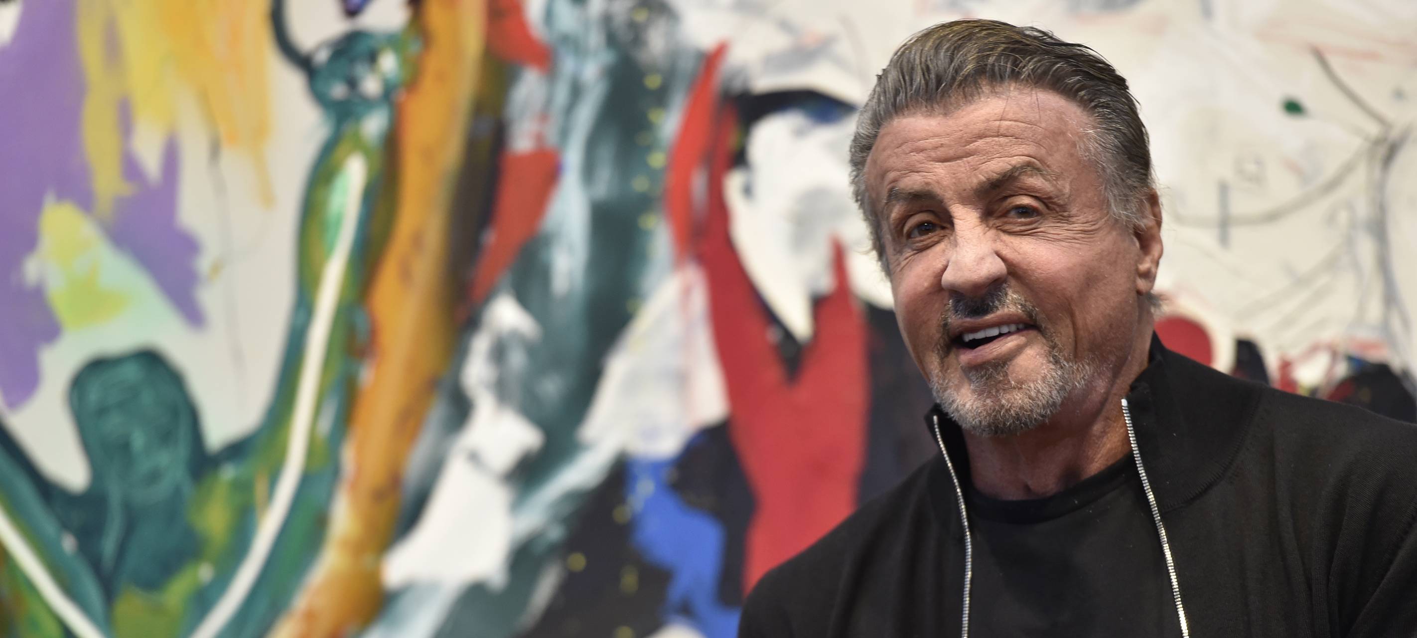 Sylvester Stallone präsentiert seine Malerei in Hagen