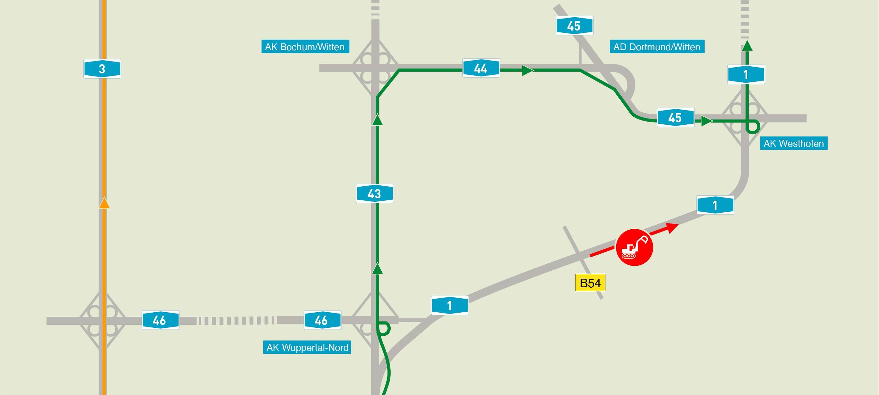 Auf der A1 wird es enger