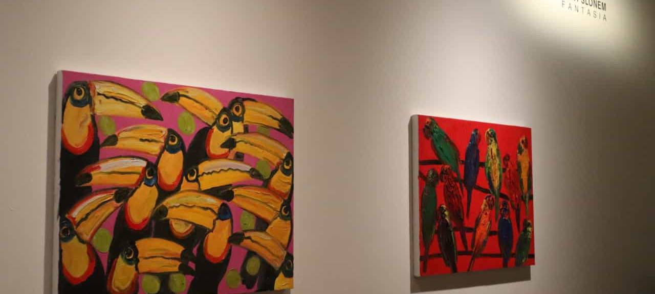 Bunte Vögel im Osthaus-Museum