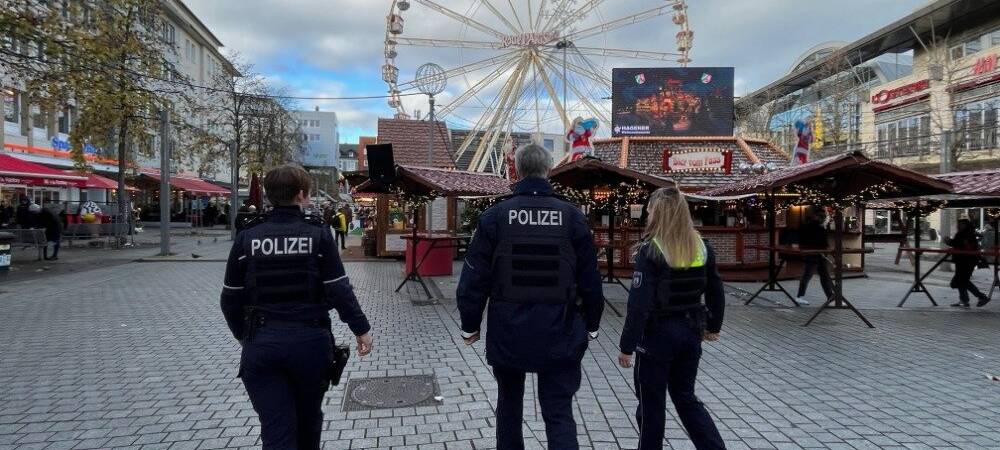 Die Hagener Polizei sorgt für Sicherheit auf dem Weihnachtsmarkt
