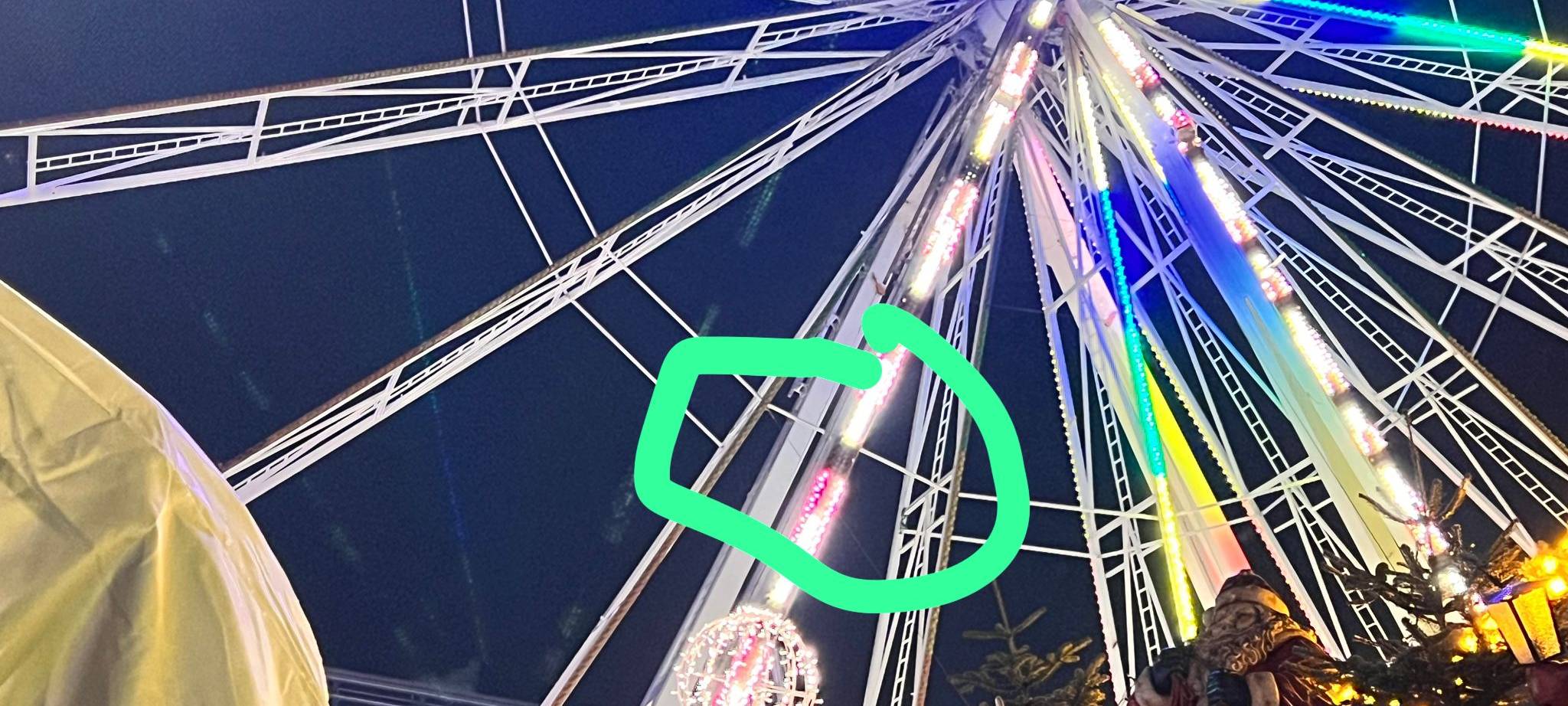 Riesenrad wird repariert