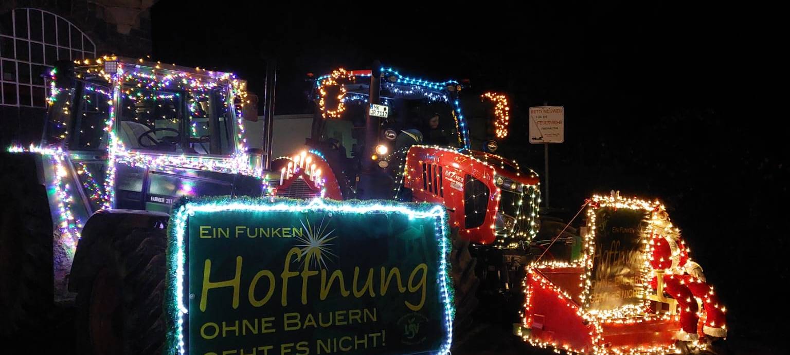Lichterfahrt der Landwirte 2022