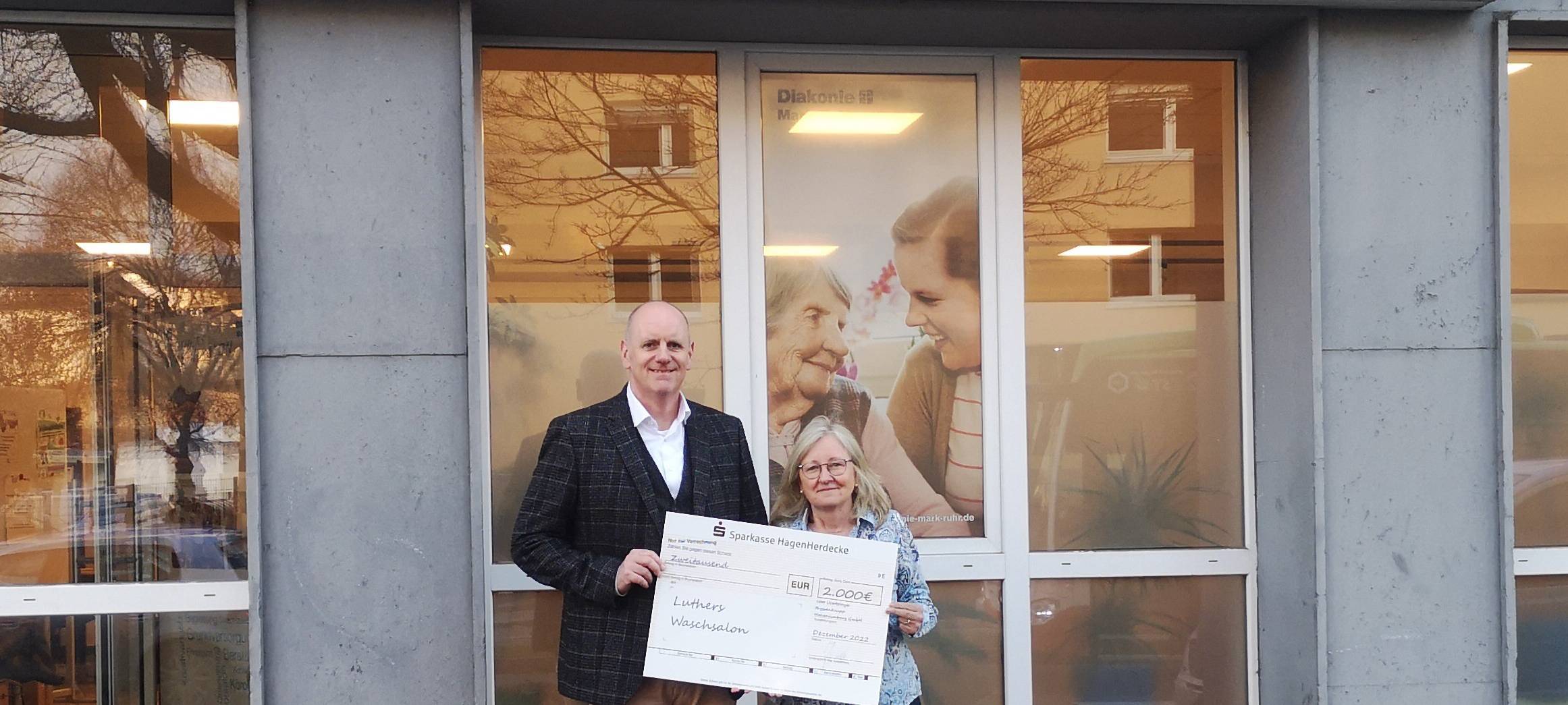 Spende für Waschsalon