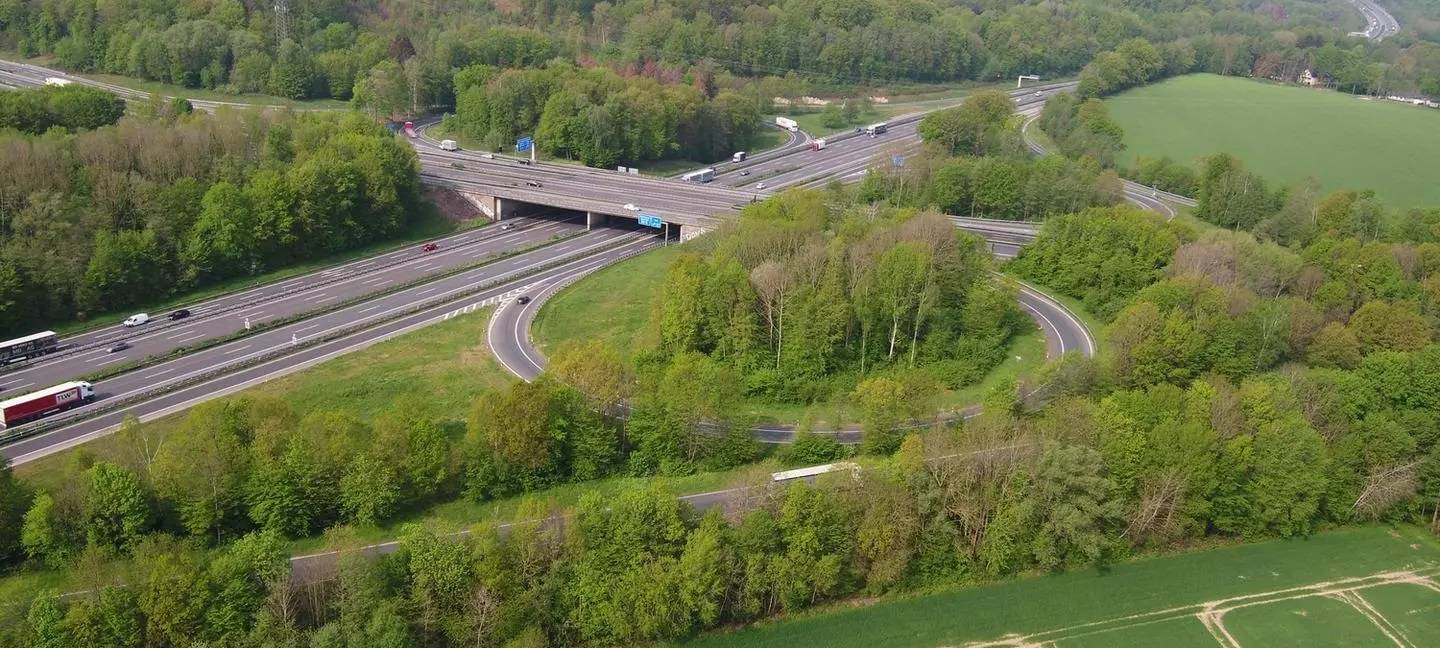 Arbeiten im Westhofener Kreuz